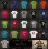 2012 NOVO Hollister por Abercrombie dos homens T-shirt